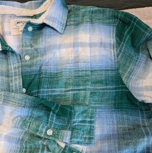 AE blue&green flannel